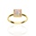 Złoty pierścionek PRÓBY 0,585 z opalem