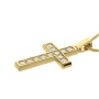 Złoty krzyż próby 0,750 z brylantami 0,84 ct - 3