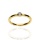 Złoty pierścionek próby 0,585 z cyrkonią w pełnej oprawie