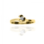 Złoty pierścionek próby 0,585 zaręczynowy - 4