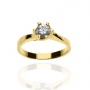 Złoty pierścionek próby 0,585 zaręczynowy - 2