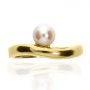 Złoty pierścionek próby 0,585 z perłą - 4