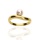 Złoty pierścionek próby 0,585 z perłą