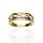 Złoty pierścionek próby 0,585 obrączkowy z cyrkoniami
