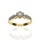 Złoty pierścionek próby 0,585 zaręczynowy z brylantami 0,32 ct