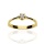 Złoty pierścionek próby 0,585 zaręczynowy z brylantem 0,12 ct