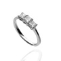 Pierścionek z białego złota próby 0,750 z brylantami 0,52 ct - 3