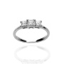 Pierścionek z białego złota próby 0,750 z brylantami 0,52 ct - 2