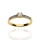 Złoty pierścionek próby 0,585 z brylantami 0,4 ct