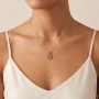 Wyjątkowy naszyjnik z kamieniami próby 0,585 - 3