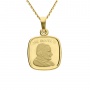 Złoty medalik próby 0,585 z wizerunkiem św. Jana Pawła II - 2