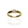 Złoty pierścionek próby 0,585 z brylantem 0,06 ct