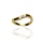 Złoty pierścionek próby 0,585 z brylantem 0,1 ct