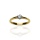 Złoty pierścionek próby 0,585 z brylantem 0,2 ct