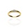 Złoty obrączkowy pierścionek próby 0,585 z brylantem 0,08ct