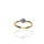 Złoty pierścionek próby 0,585 z brylantami 0,03ct