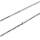 Łańcuszek z białego złota próby 0,585 pancerka 50 cm/ 3 mm